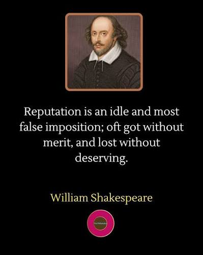 Reputation, Reputation, Reputation!